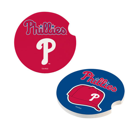 Philadelphia Phillies Car Coaster Set 2 Pack