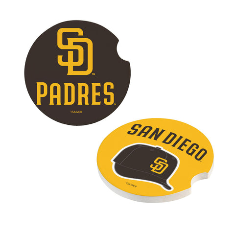 San Diego Padres Car Coaster Set 2 Pack