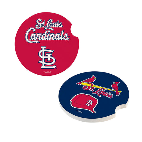 St. Louis Cardinals Car Coaster Set 2 Pack