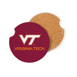 Virginia Tech Hokies Car Coaster Set 2 Pack
