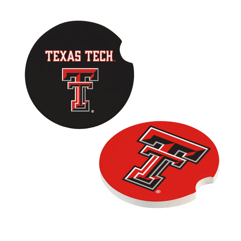Texas Tech Red Raiders Car Coaster Set 2 Pack