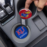 Kansas Jayhawks Car Coaster Set 2 Pack