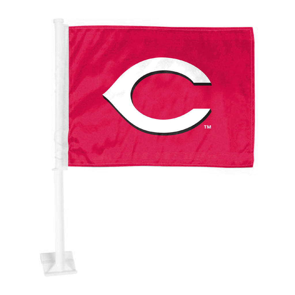 Cincinnati Reds Flag Car Primary Logo