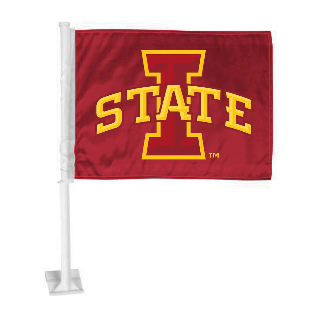 Iowa State Cyclones Flag Car Primary Logo