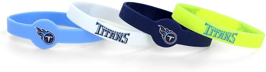 Tennessee Titans Bracelets 4 Pack Silicone