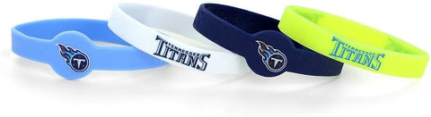 Tennessee Titans Bracelets 4 Pack Silicone