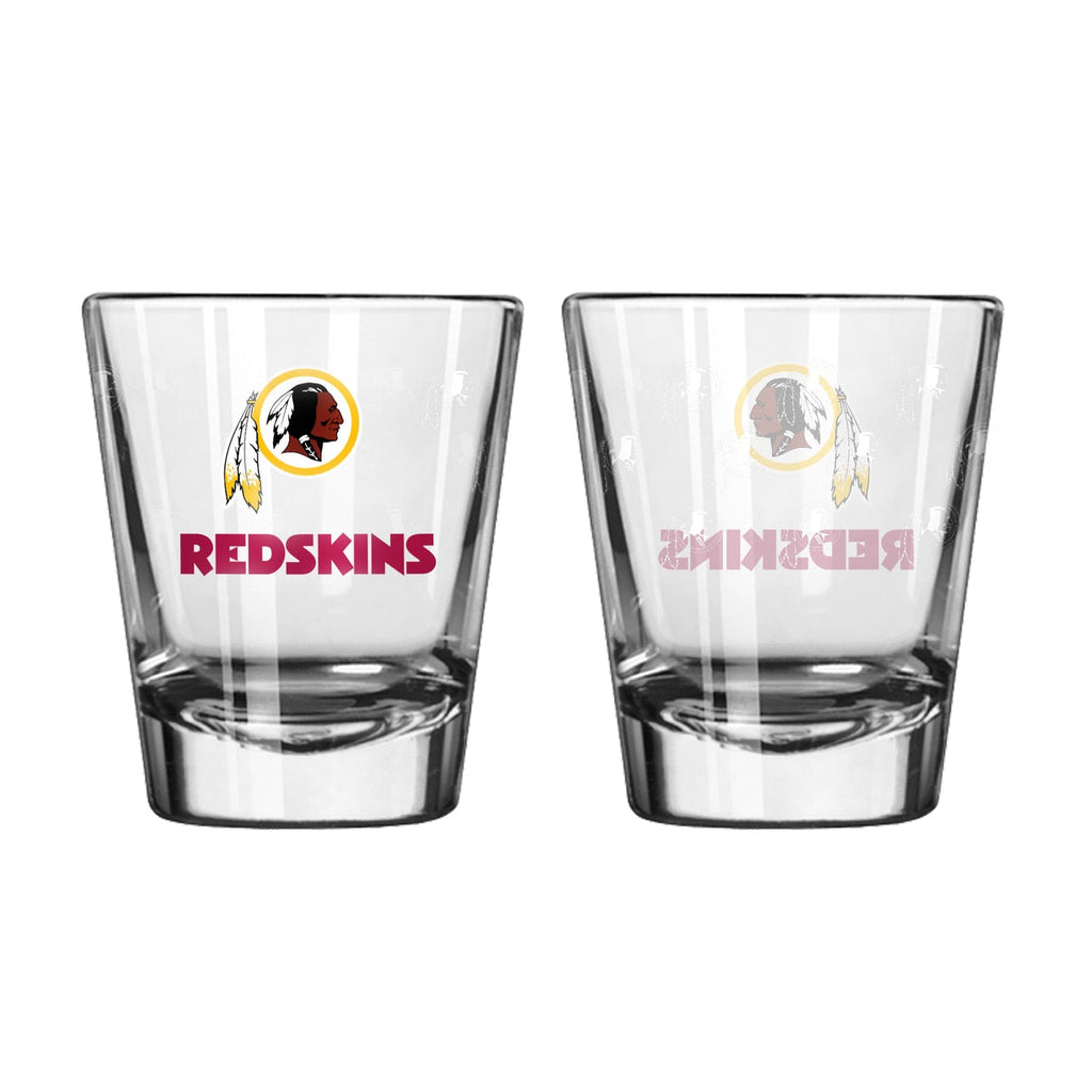 Washington Redskins Shot Glass Satin Etch Style 2 Pack