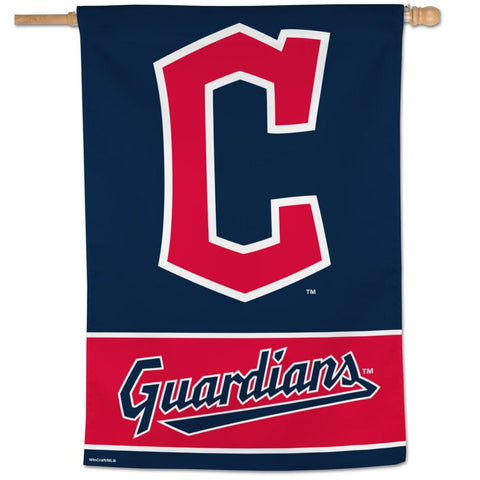 Cleveland Guardians Banner 28x40 Vertical Alternate Design - Special Order