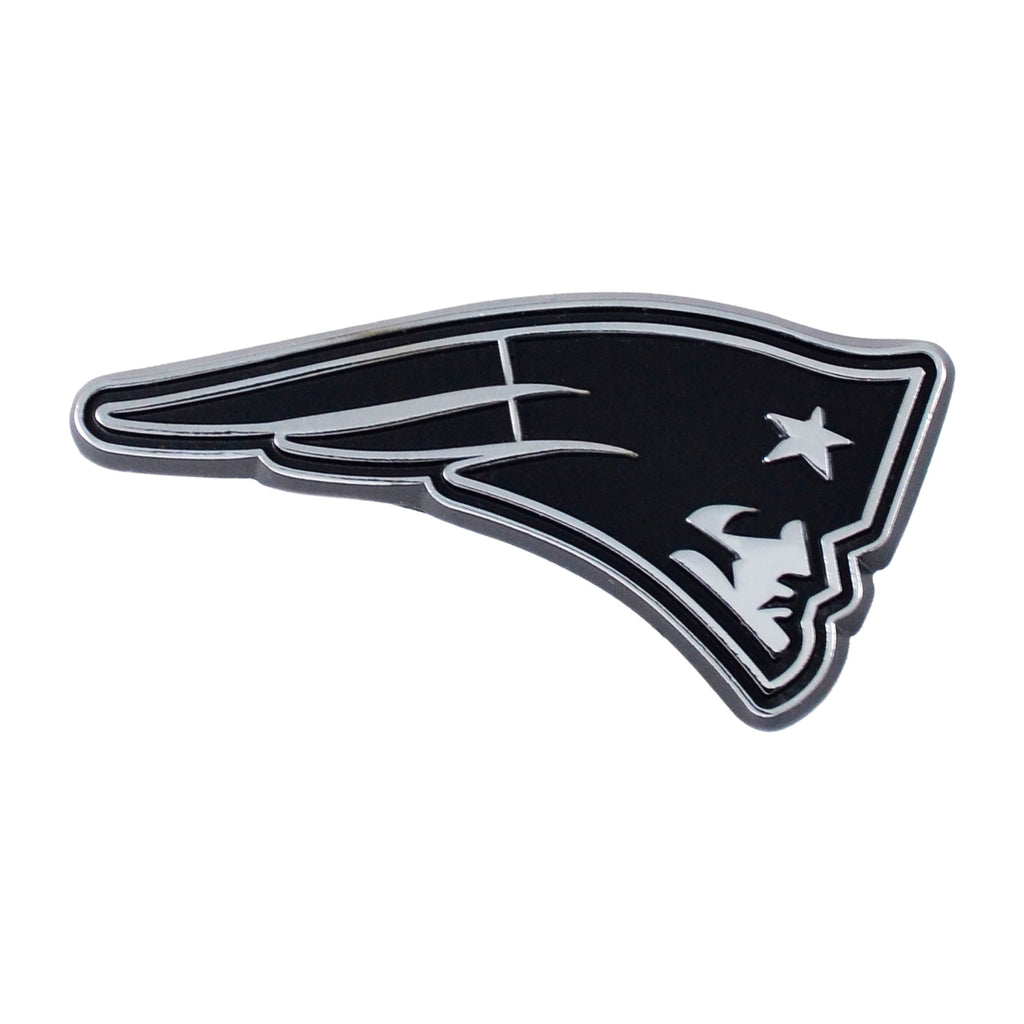 New England Patriots Auto Emblem Premium Metal Chrome