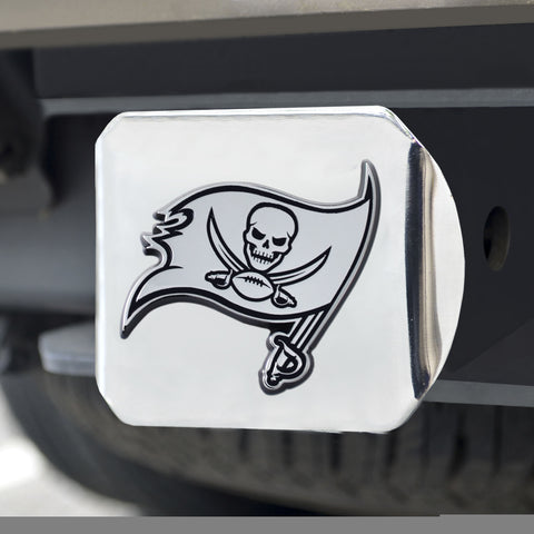 Tampa Bay Buccaneers Hitch Cover Chrome Emblem on Chrome - Special Order