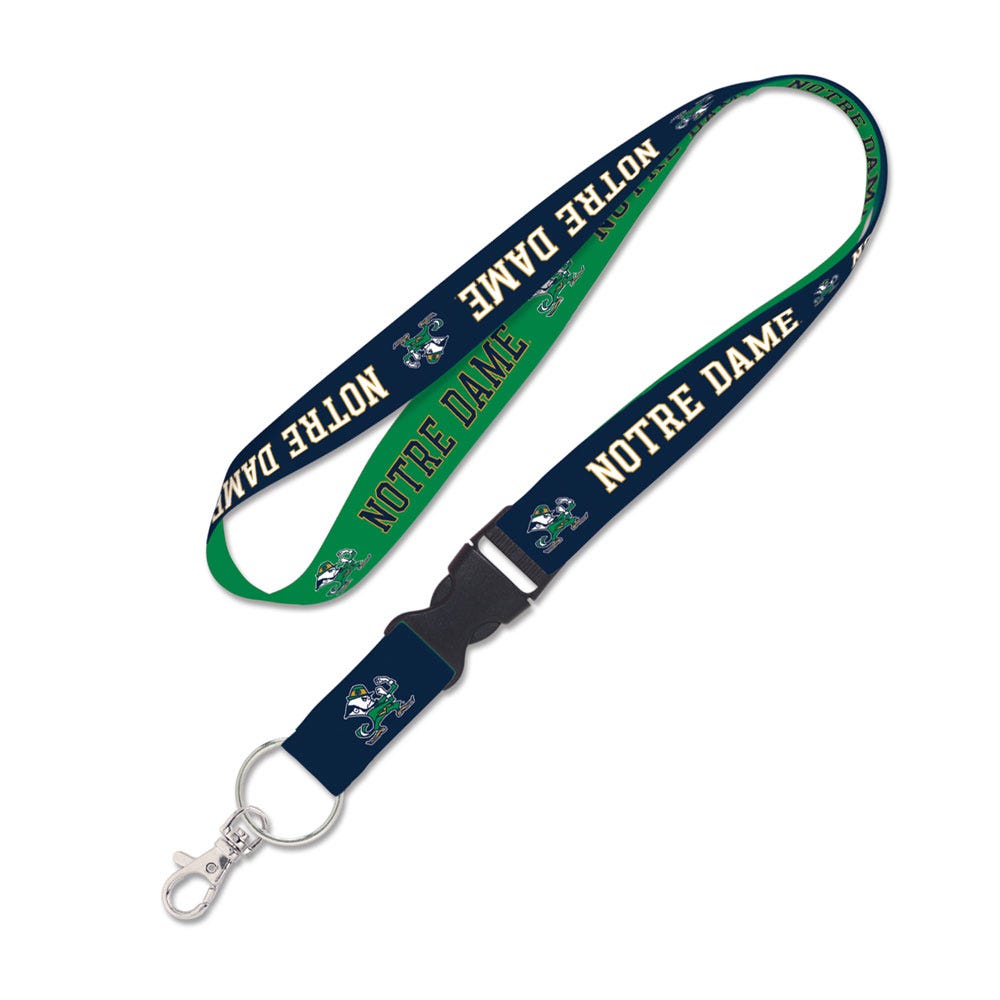 Notre Dame Fighting Irish Lanyard with Detachable Buckle Notre Dame Design