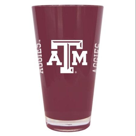 Texas A&M Aggies Glass 20oz Pint Plastic Insulated