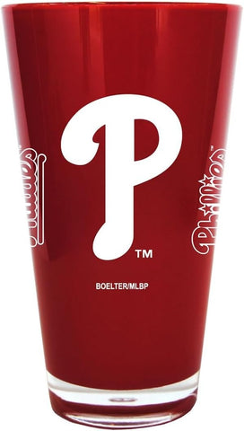 Philadelphia Phillies Glass 20oz Pint Plastic Insulated
