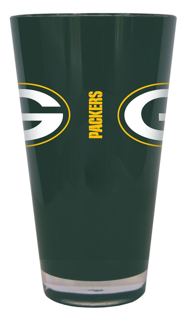 Green Bay Packers Glass 20oz Pint Plastic Insulated CO