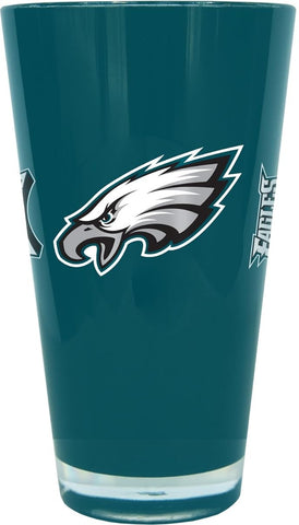 Philadelphia Eagles Glass 20oz Pint Plastic Insulated CO