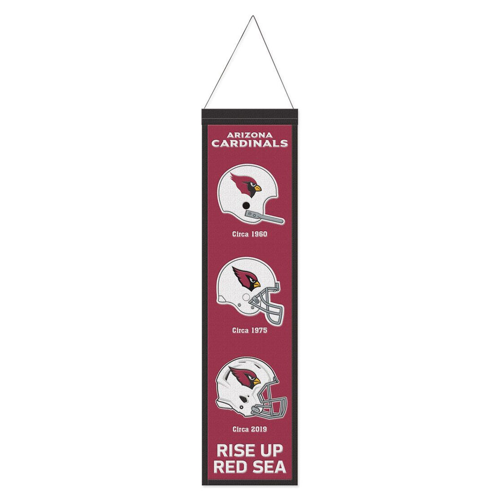 Arizona Cardinals Banner Wool 8x32 Heritage Evolution Design - Special Order