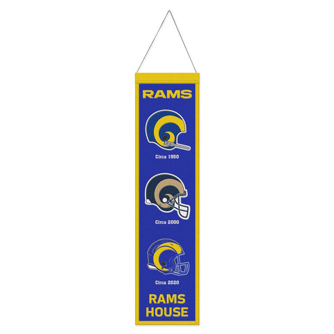 Los Angeles Rams Banner Wool 8x32 Heritage Evolution Design - Special Order