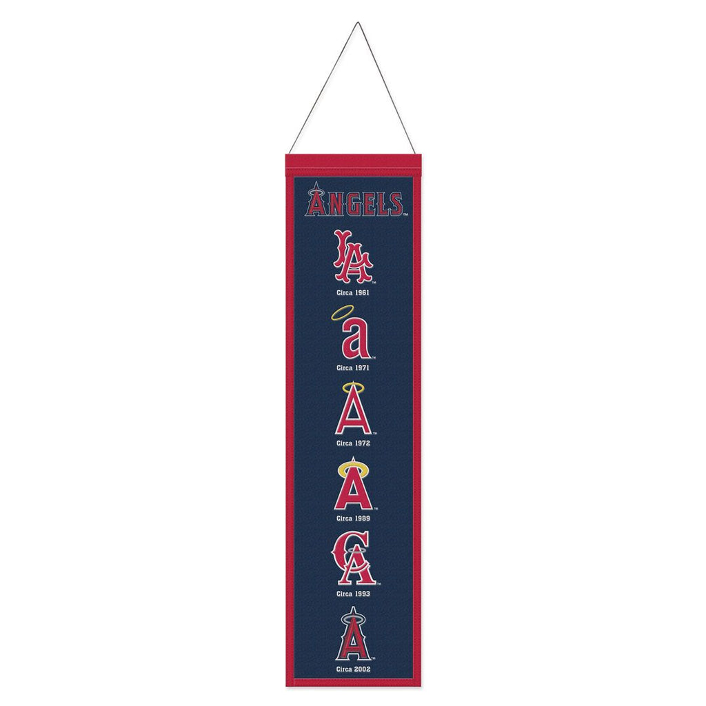 Los Angeles Angels Banner Wool 8x32 Heritage Evolution Design - Special Order