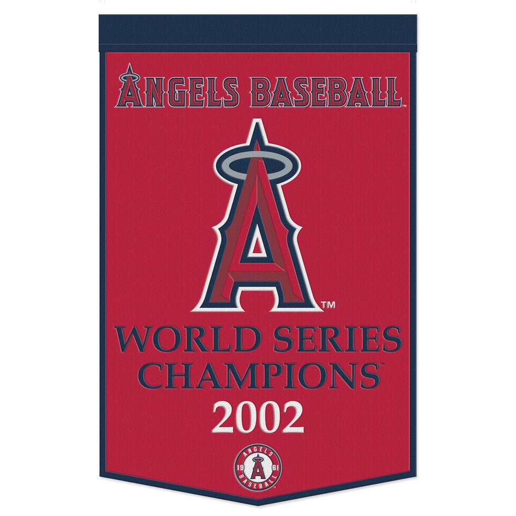 Los Angeles Angels Banner Wool 24x38 Dynasty Champ Design - Special Order