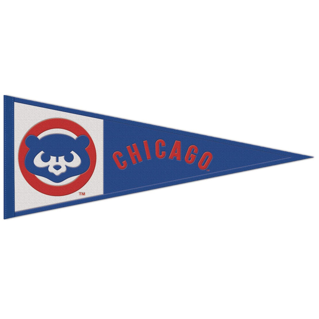 Chicago Cubs Pennant 13x32 Wool Cooperstown Special Order