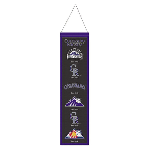 Colorado Rockies Banner Wool 8x32 Heritage Evolution Design - Special Order