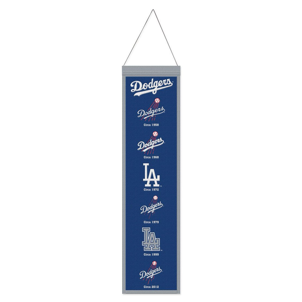 Los Angeles Dodgers Banner Wool 8x32 Heritage Evolution Design - Special Order