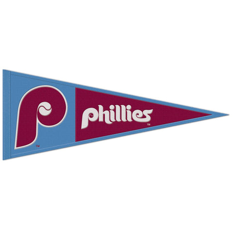 Philadelphia Phillies Pennant 13x32 Wool Cooperstown Special Order