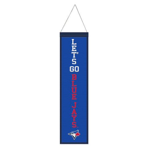 Toronto Blue Jays Banner Wool 8x32 Heritage Slogan Design