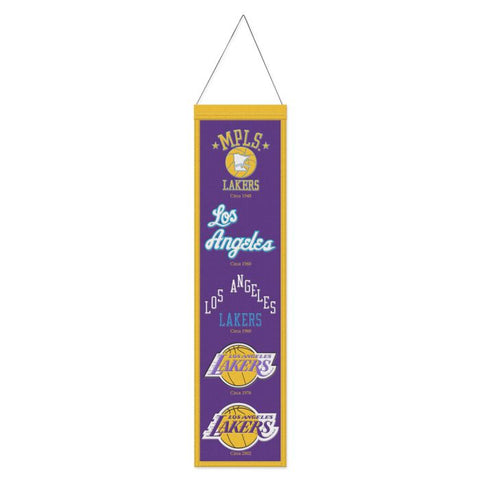 Los Angeles Lakers Banner Wool 8x32 Heritage Evolution Design