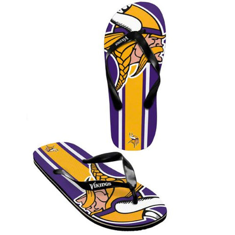 Minnesota Vikings Unisex Flip Flop - (1 Pair) - L