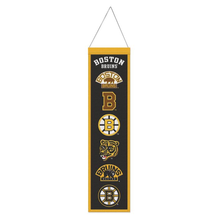 Boston Bruins Banner Wool 8x32 Heritage Evolution Design