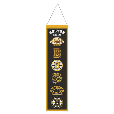 Boston Bruins Banner Wool 8x32 Heritage Evolution Design