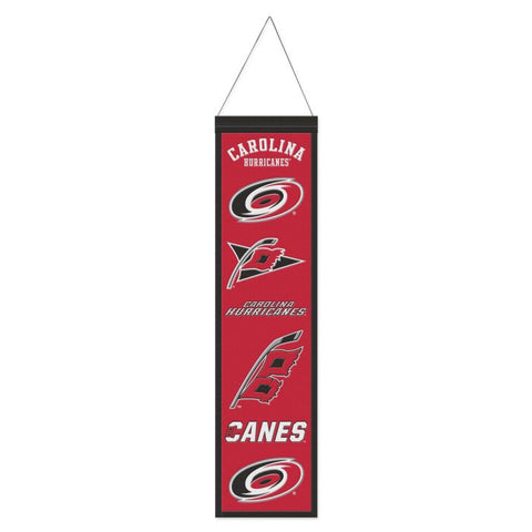 Carolina Hurricanes Banner Wool 8x32 Heritage Evolution Design