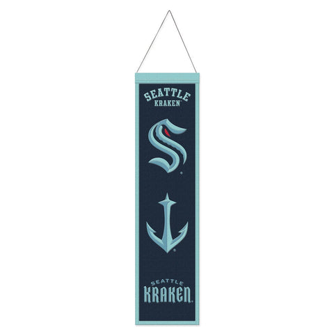 Seattle Kraken Banner Wool 8x32 Heritage Evolution Design - Special Order
