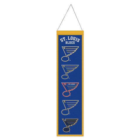 St. Louis Blues Banner Wool 8x32 Heritage Evolution Design - Special Order