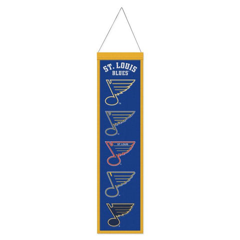 St. Louis Blues Banner Wool 8x32 Heritage Evolution Design