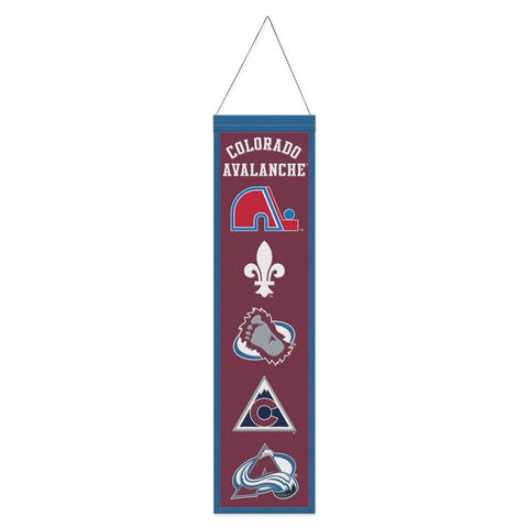 Colorado Avalanche Banner Wool 8x32 Heritage Evolution Design - Special Order