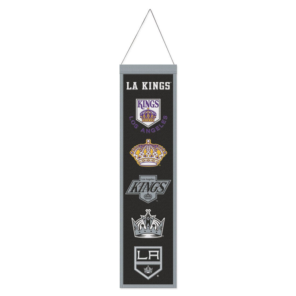 Los Angeles Kings Banner Wool 8x32 Heritage Evolution Design - Special Order