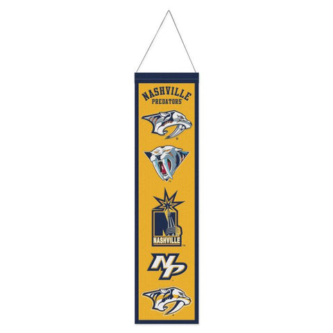Nashville Predators Banner Wool 8x32 Heritage Evolution Design