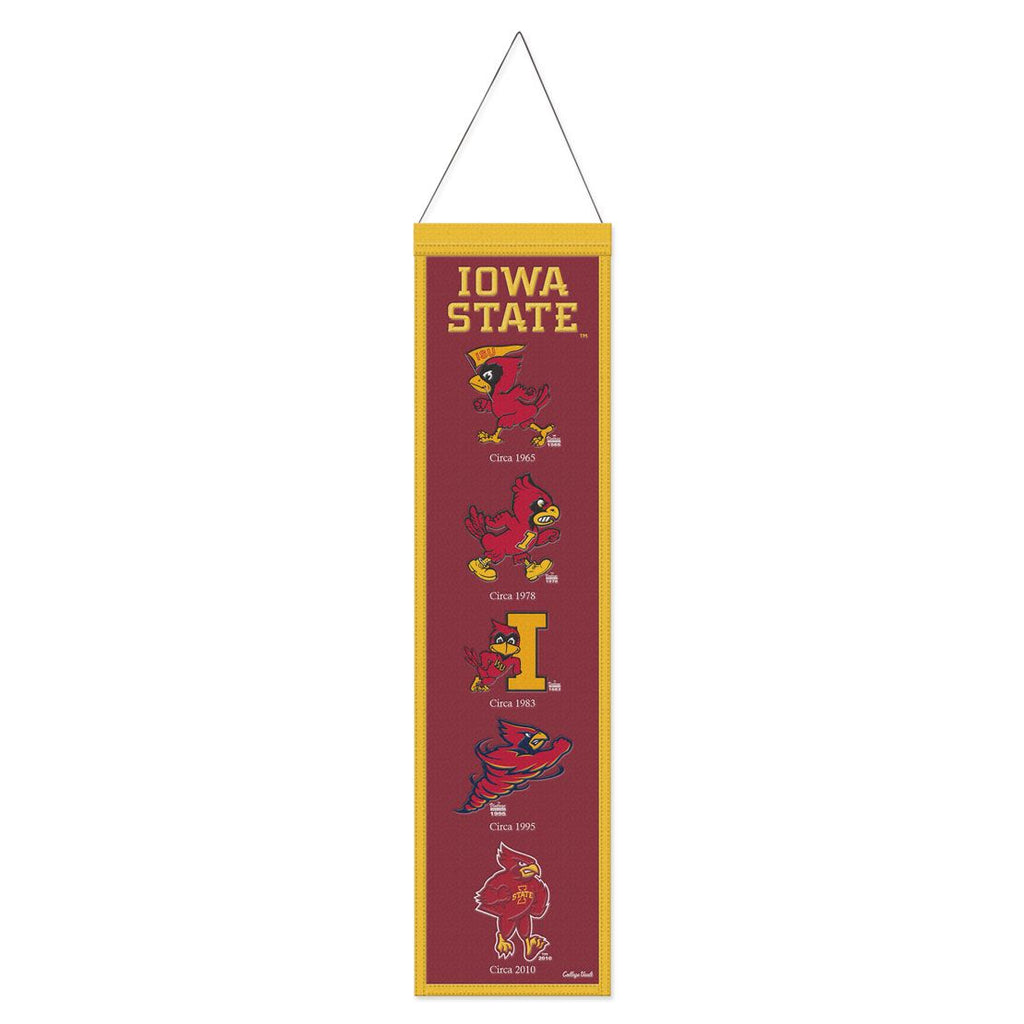 Iowa State Cyclones Banner Wool 8x32 Heritage Evolution Design - Special Order