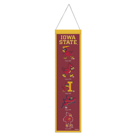 Iowa State Cyclones Banner Wool 8x32 Heritage Evolution Design - Special Order