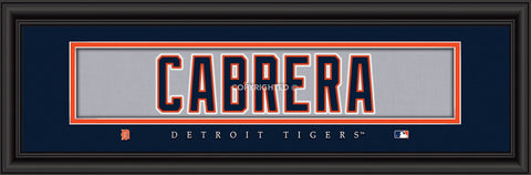 Detroit Tigers Miguel Cabrera Print - Signature 8"x24"