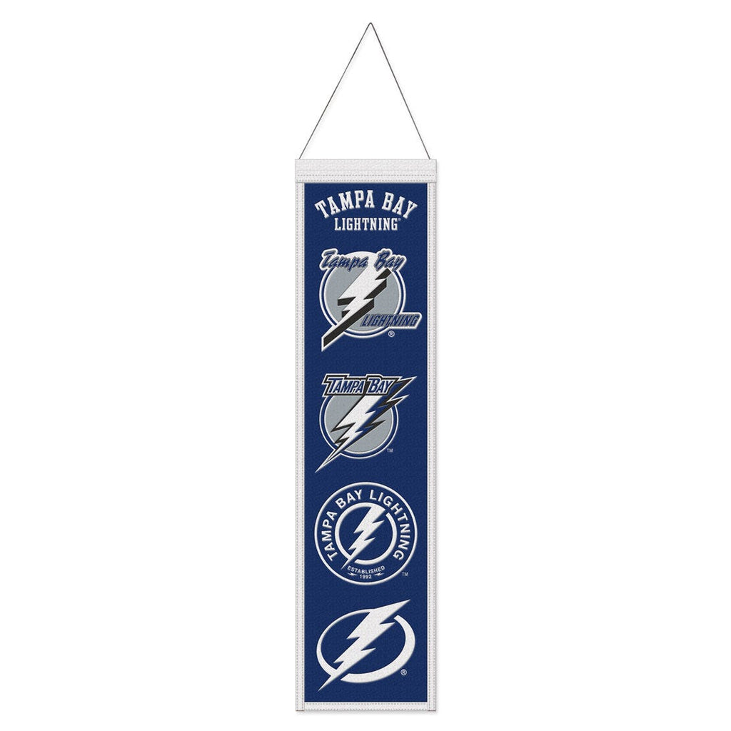 Tampa Bay Lightning Banner Wool 8x32 Heritage Evolution Design - Special Order