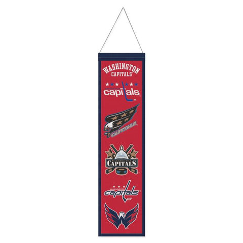 Washington Capitals Banner Wool 8x32 Heritage Evolution Design