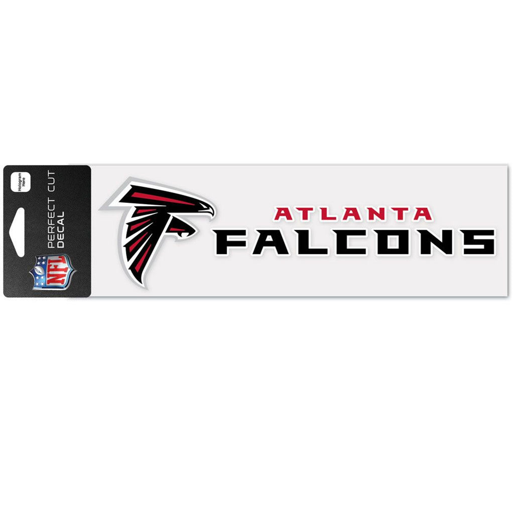 Atlanta Falcons Decal 3x10 Perfect Cut Wordmark Color