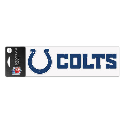 Indianapolis Colts Decal 3x10 Perfect Cut Wordmark Color