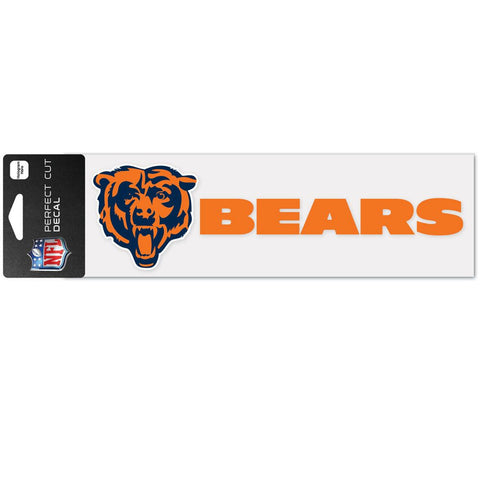 Chicago Bears Decal 3x10 Perfect Cut Wordmark Color
