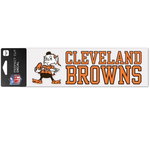 Cleveland Browns Decal 3x10 Perfect Cut Wordmark Color