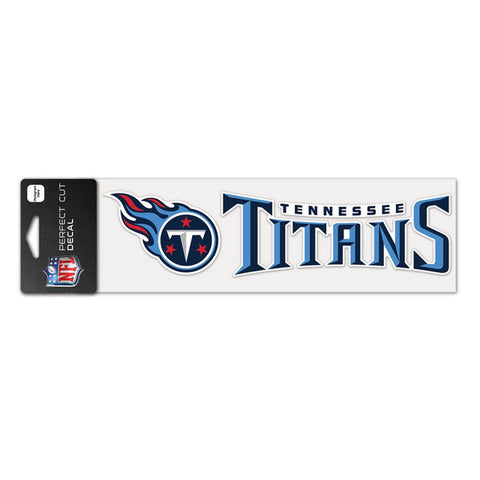 Tennessee Titans Decal 3x10 Perfect Cut Wordmark Color