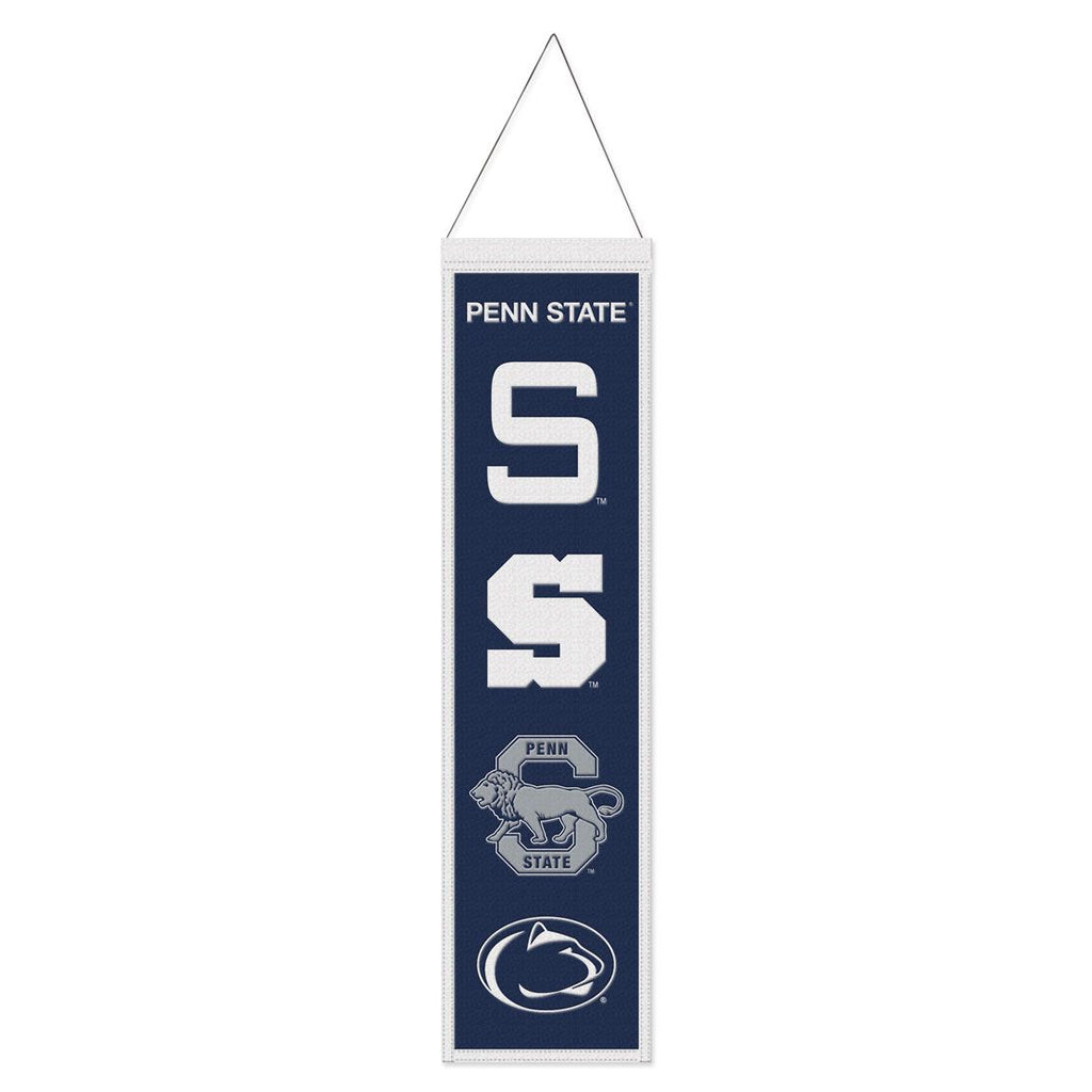 Penn State Nittany Lions Banner Wool 8x32 Heritage Evolution Design - Special Order